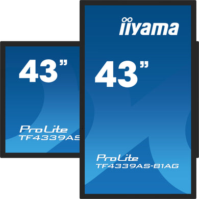 IIYAMA ProLite TF4339AS-B1AG 43″ Bonded PCAP 4K UHD Display Zwart