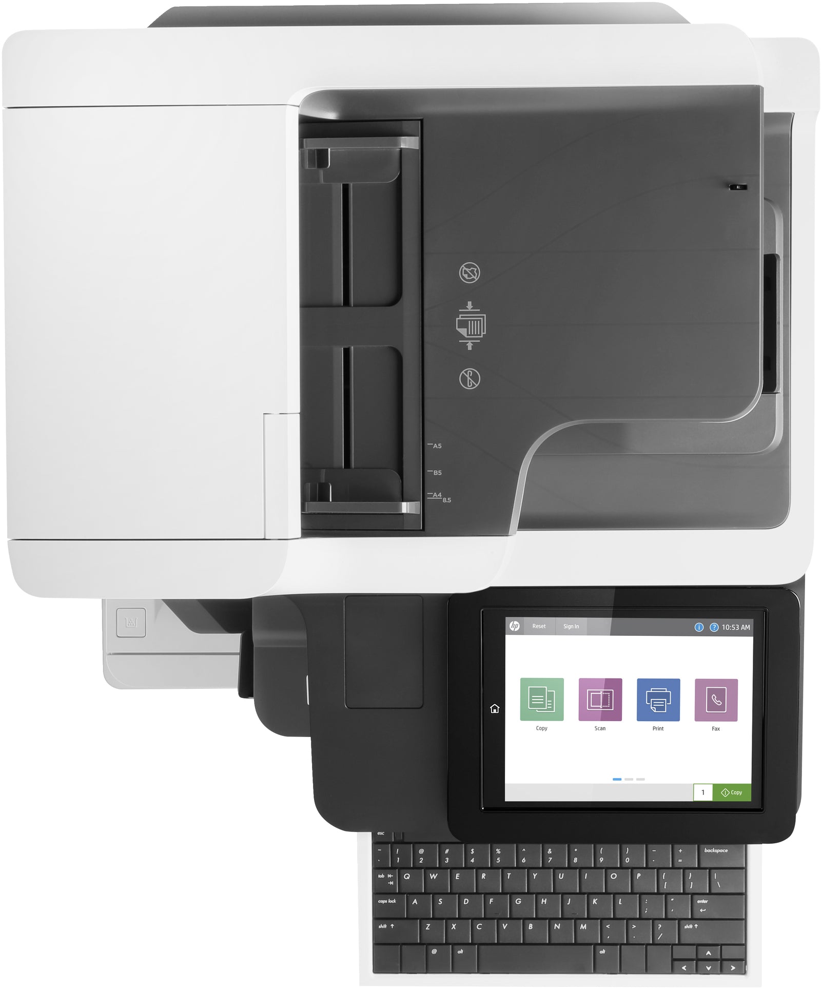 HP LaserJet Enterprise Flow MFP M635z 7PS99A#B19 - Zwart-wit, 65 ppm