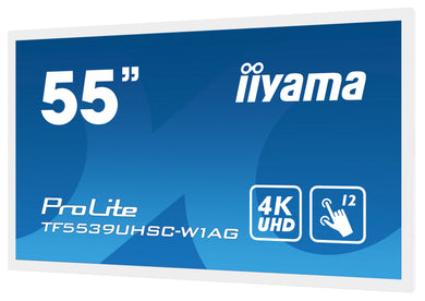 iiyama ProLite TF5539UHSC-W1AG 55″ 4K UHD 15-punt Witte Bezel-Free PCAP