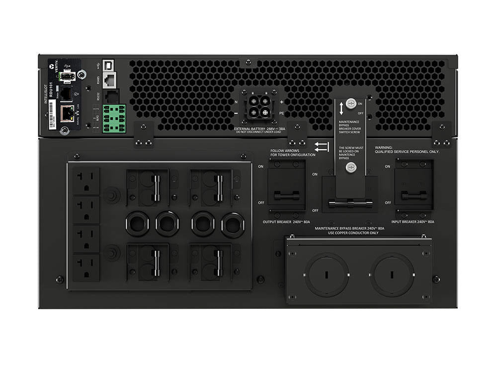 Vertiv Liebert Onduleur GXT5 – 8 000 VA/8 000 W | 230 V | Rack/Tour | Energy Star | GXT5-8000IRT5UXLE