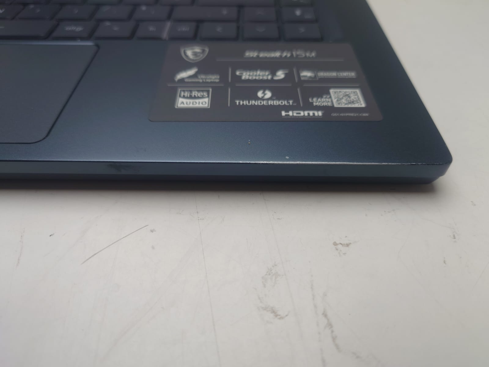 MSI Stealth 15M I7-1185G7 15,6" 16GB 1TB GTX 1660TI W11H AZERTY Frans 9S7-156211-083