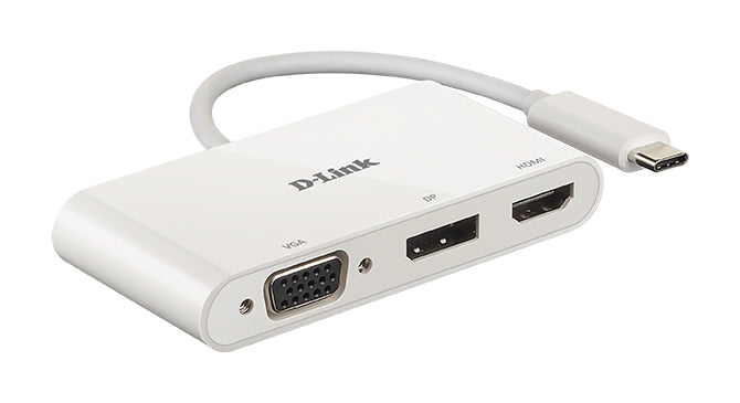 D-Link DUB-V310 laptop dock & poortreplicator Bedraad USB 3.2 Gen 1 (3.1 Gen 1) Type-C Wit DUB-V310