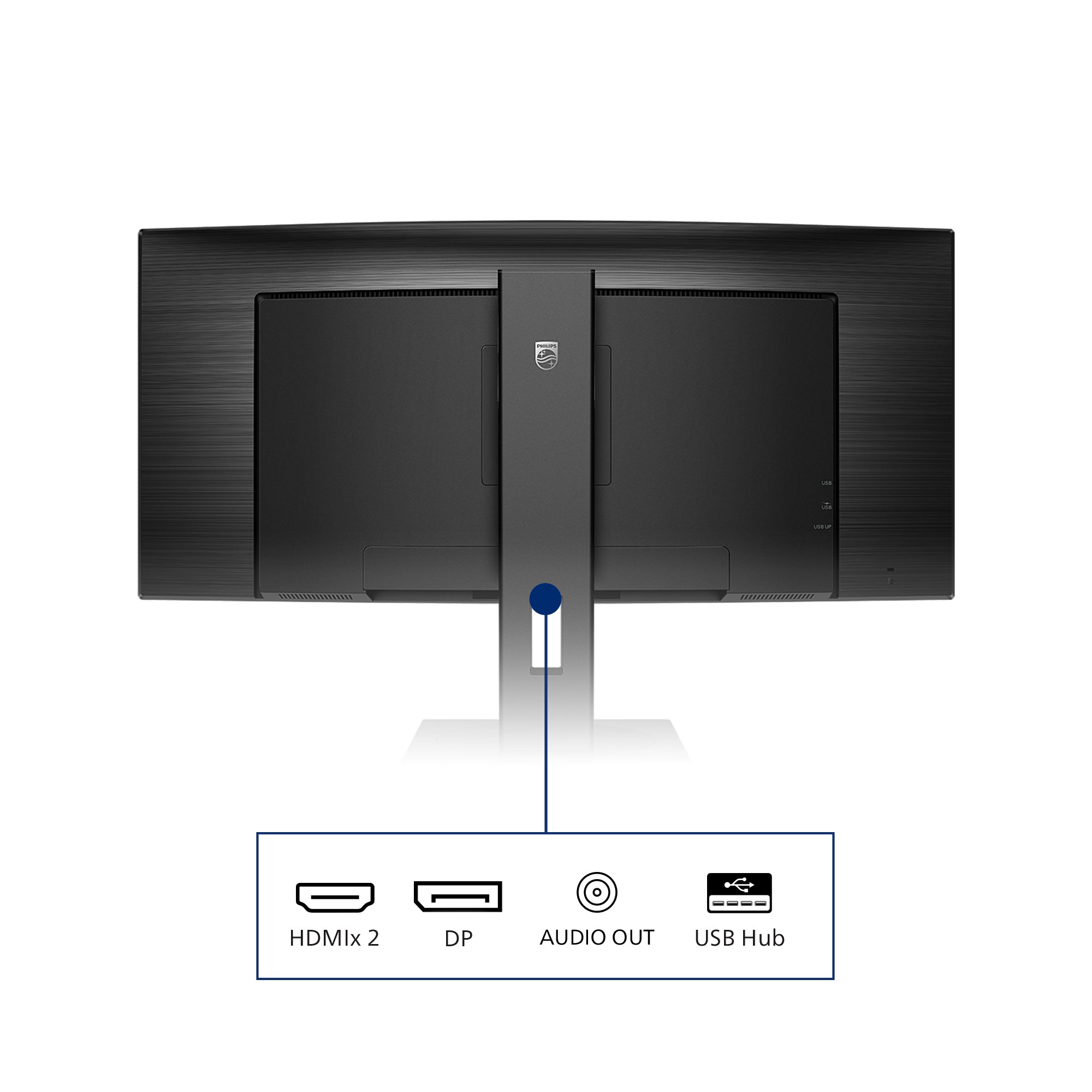 Business Monitor 345B1C Curved UltraWide LCD-scherm