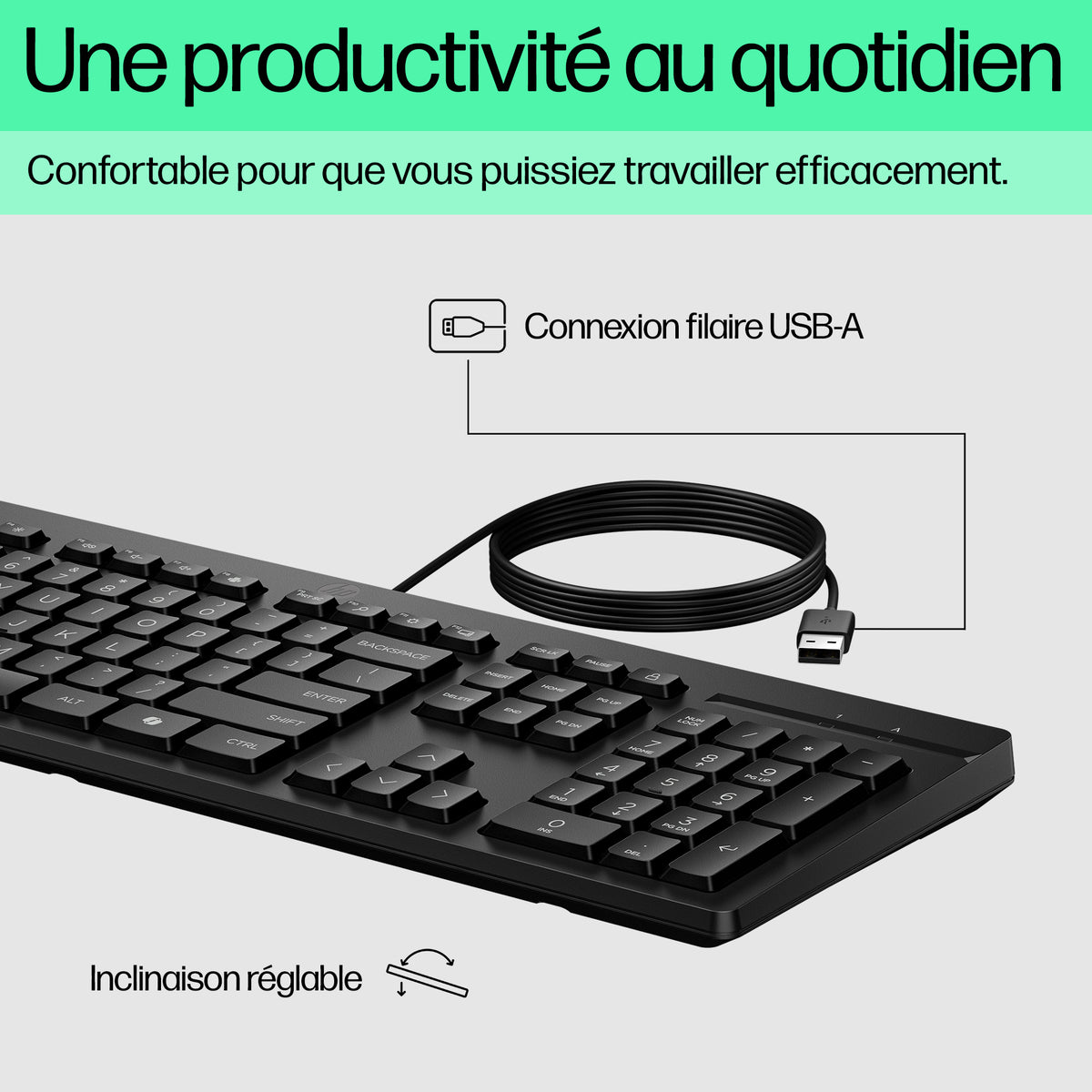 HP 125 Bedraad toetsenbord QWERTY Spaans M27527-071