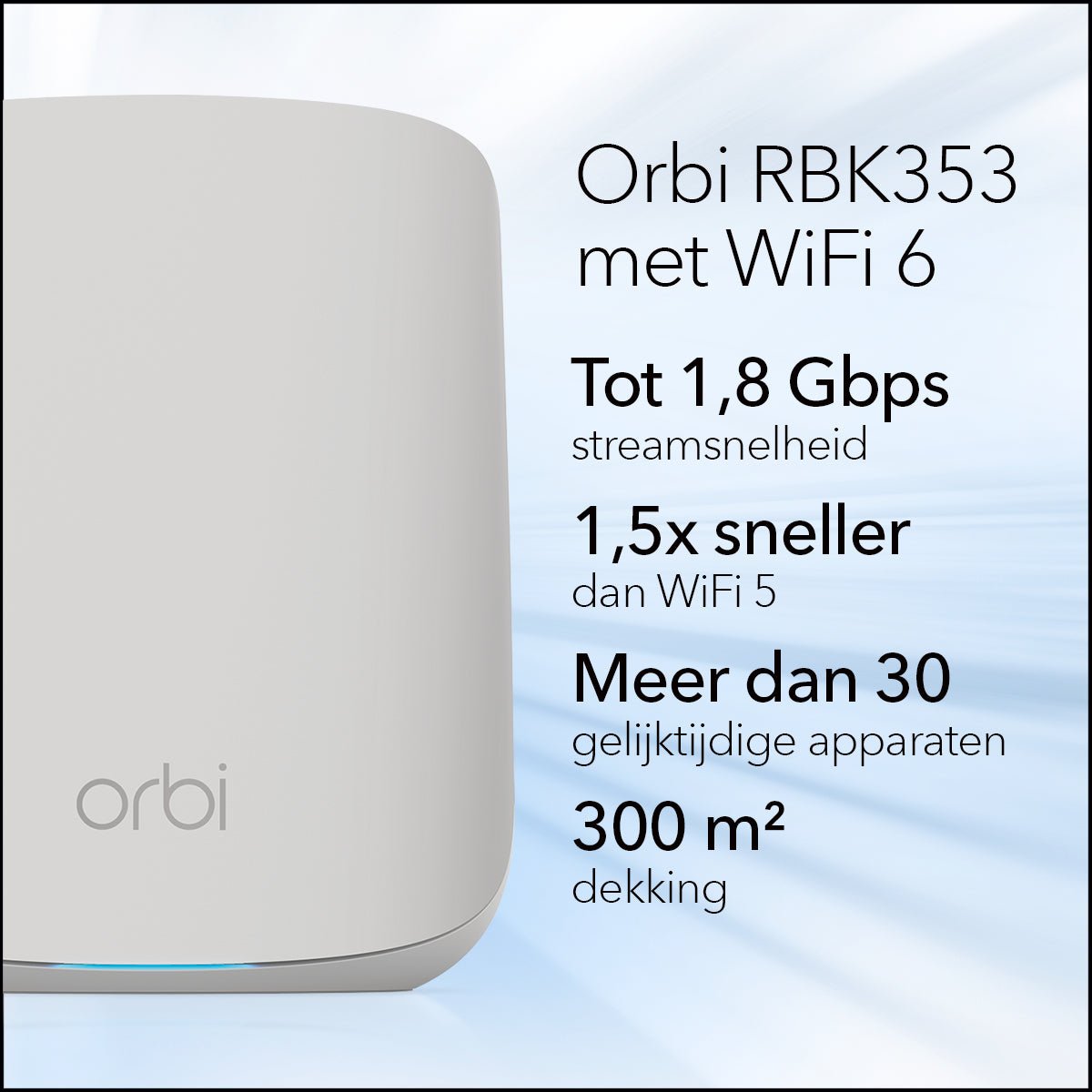NETGEAR Orbi RBK353 AX1800 WiFi 6 Dual - band Mesh System RBK353 - 100EUS - Compridis