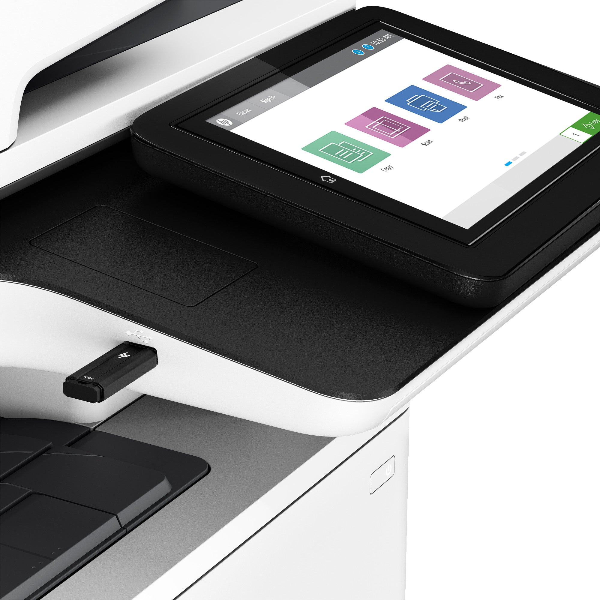 HP LaserJet Enterprise M528dn Draadloos Multifunction Zwart-wit Printer, Kopieerapparaat, scanner; dubbelzijdig 1PV64A#B19