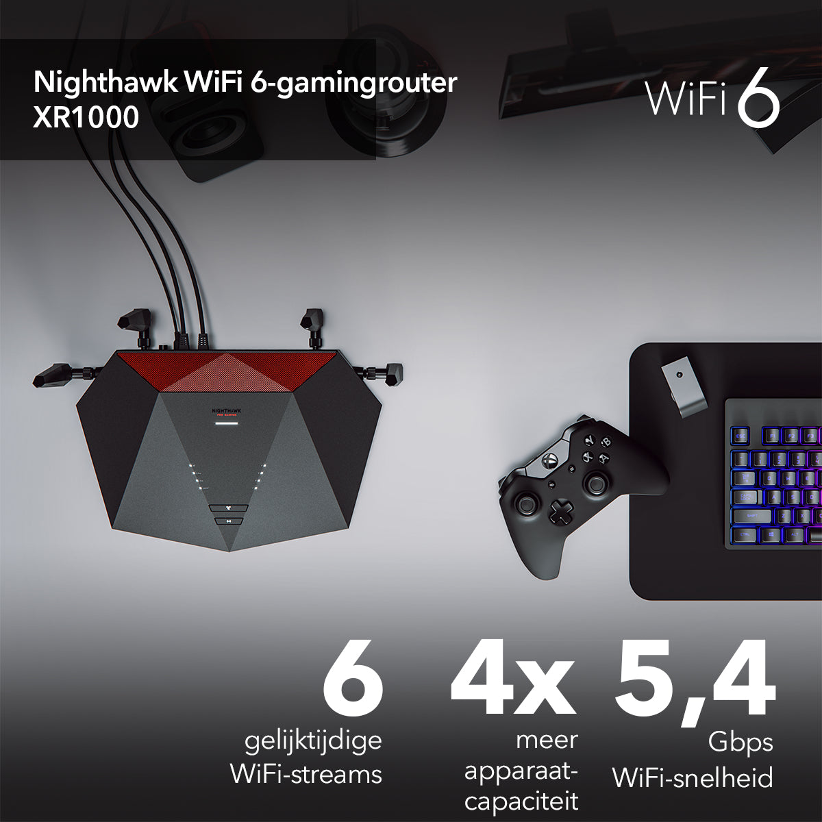 NETGEAR Nighthawk XR1000 WiFi 6 Gaming Router XR1000-100EUS