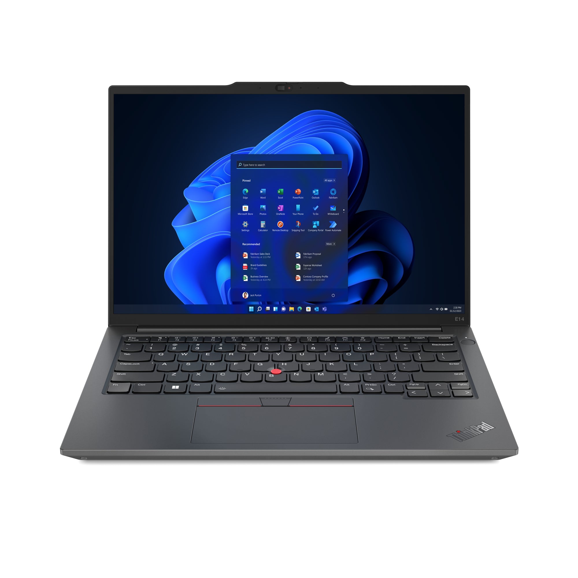 LENOVO ThinkPad E14 Gen 5 - 14 inch - AMD Ryzen 3 7330U - 8GB - 256GB SSD - Win 11 Pro -  21JR0060MH