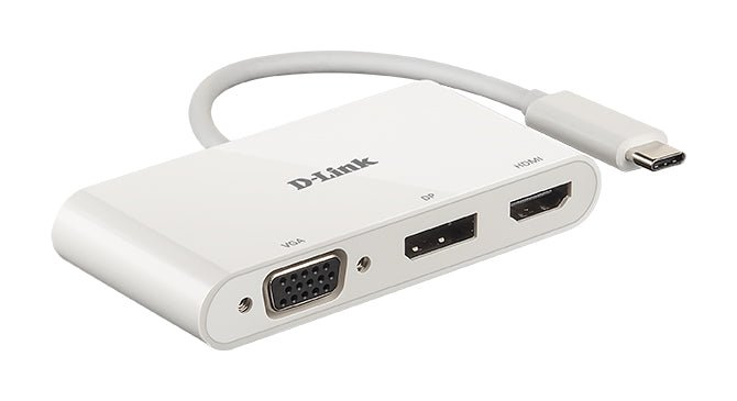D-Link DUB-V310 laptop dock & poortreplicator Bedraad USB 3.2 Gen 1 (3.1 Gen 1) Type-C Wit DUB-V310 - Compridis