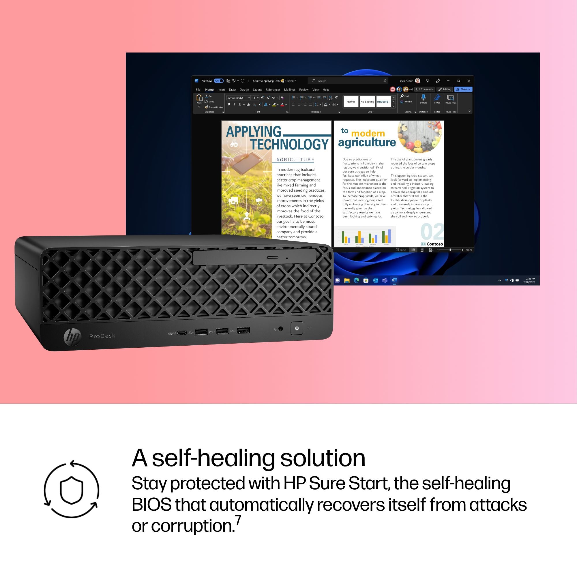 HP ProDesk 4 SFF G1i Desktop AI PC 9H7K4ET#ABF