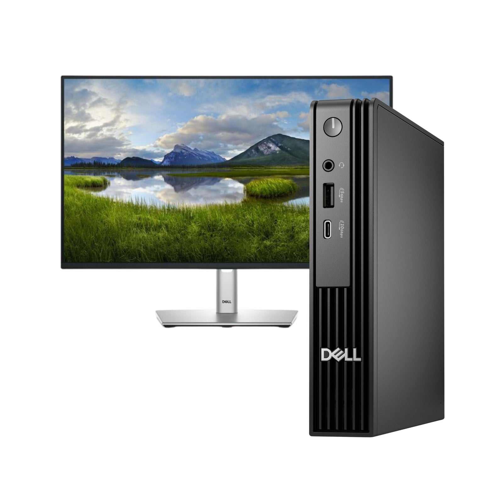 DELL Pro Micro QCM1250 i5-14500T + 24" Monitor P2425H Bundel - Compridis