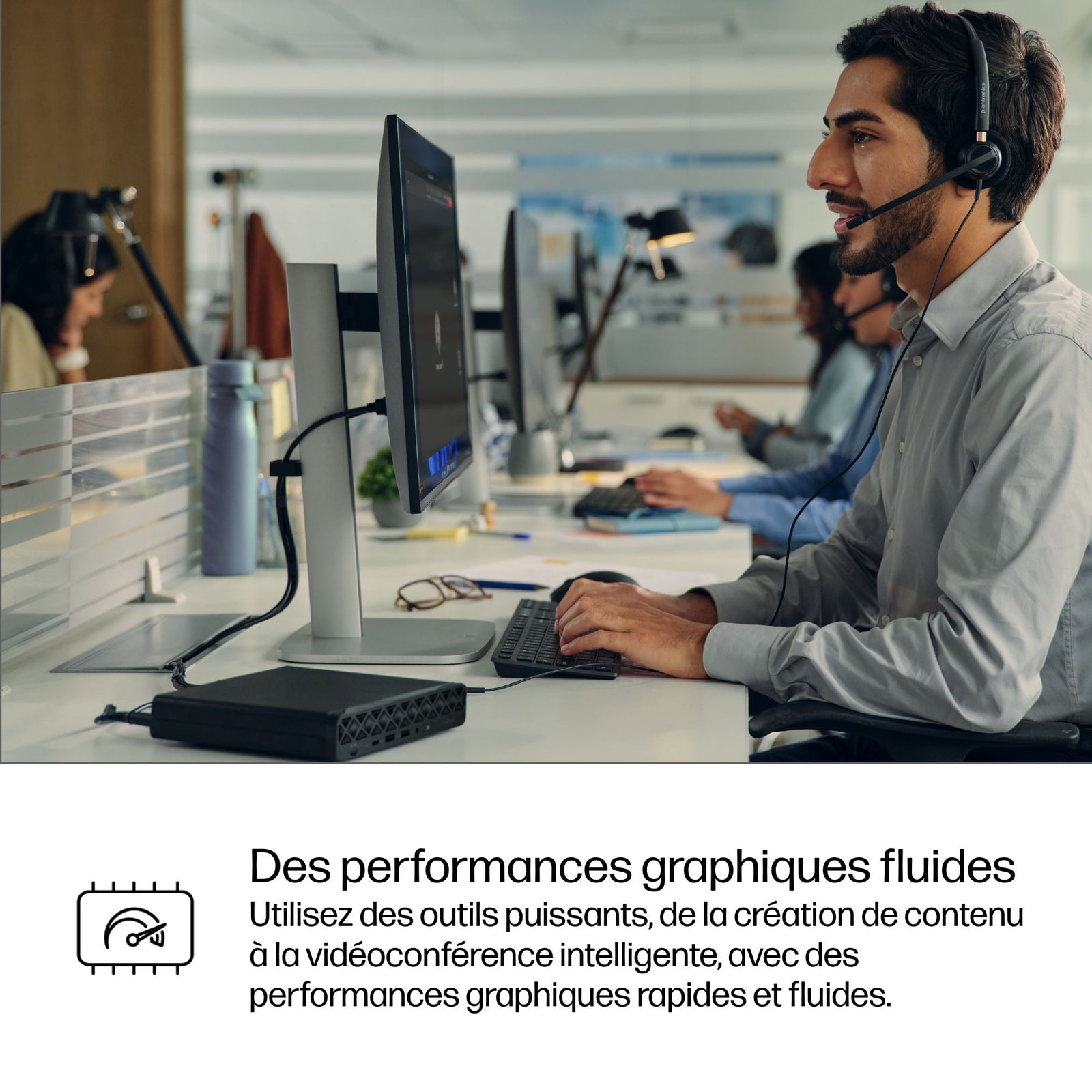 HP ProDesk 4 Mini G1i U5 225T 32GB 1TB AZERTY Zwart