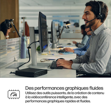 HP ProDesk 4 Mini G1i U5 225T 32GB 1TB AZERTY Zwart