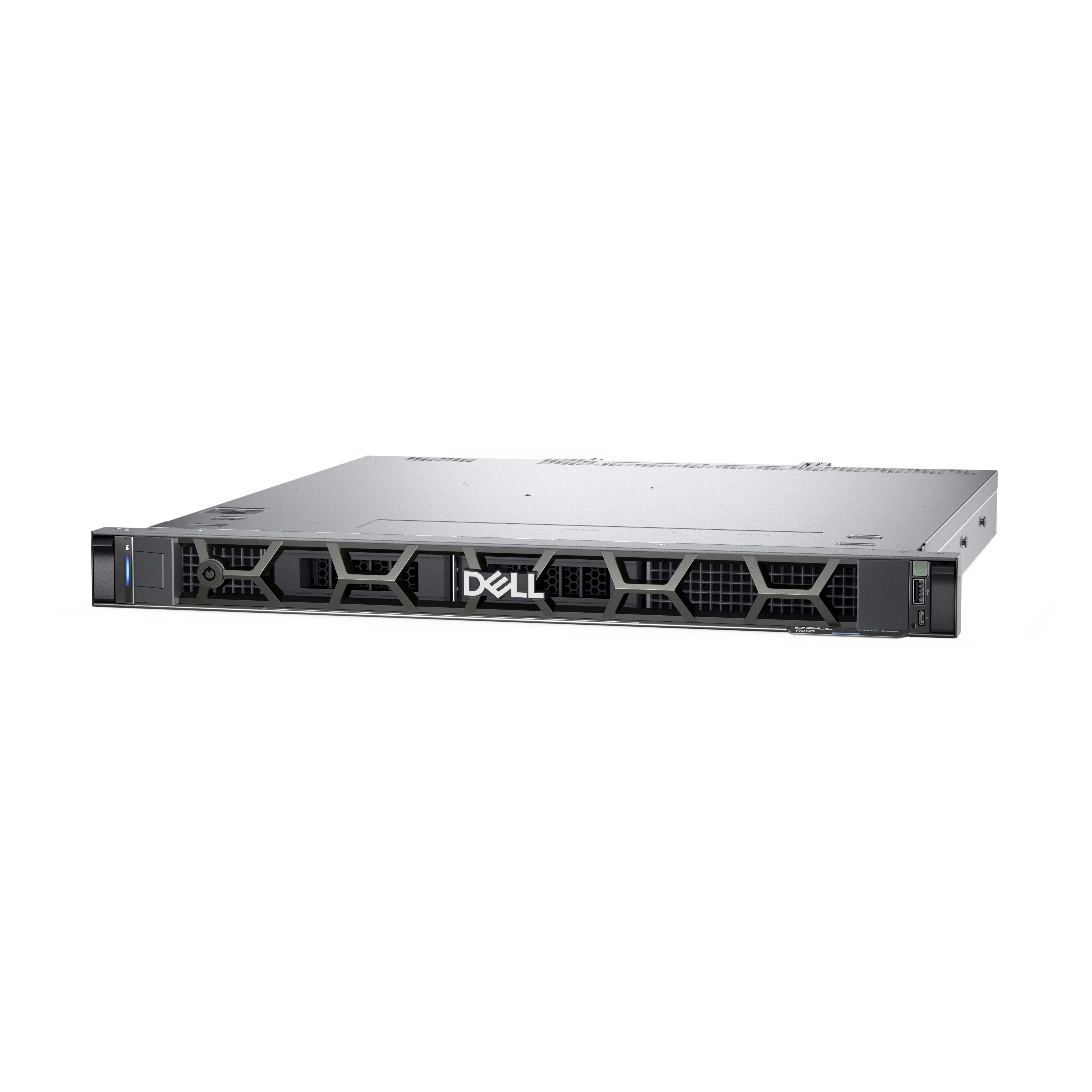 PowerEdge R260 Server - Rack - Xeon E2434 5GHz - 16GB RAM - 1.2TB SSD - 1-Way - Hot-Swap C26KK