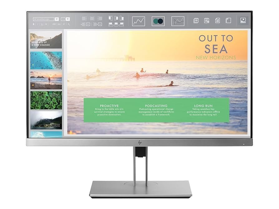 HP Monitor EliteDisplay E233 Zilver HP vernieuwen 1FH46AA - Compridis