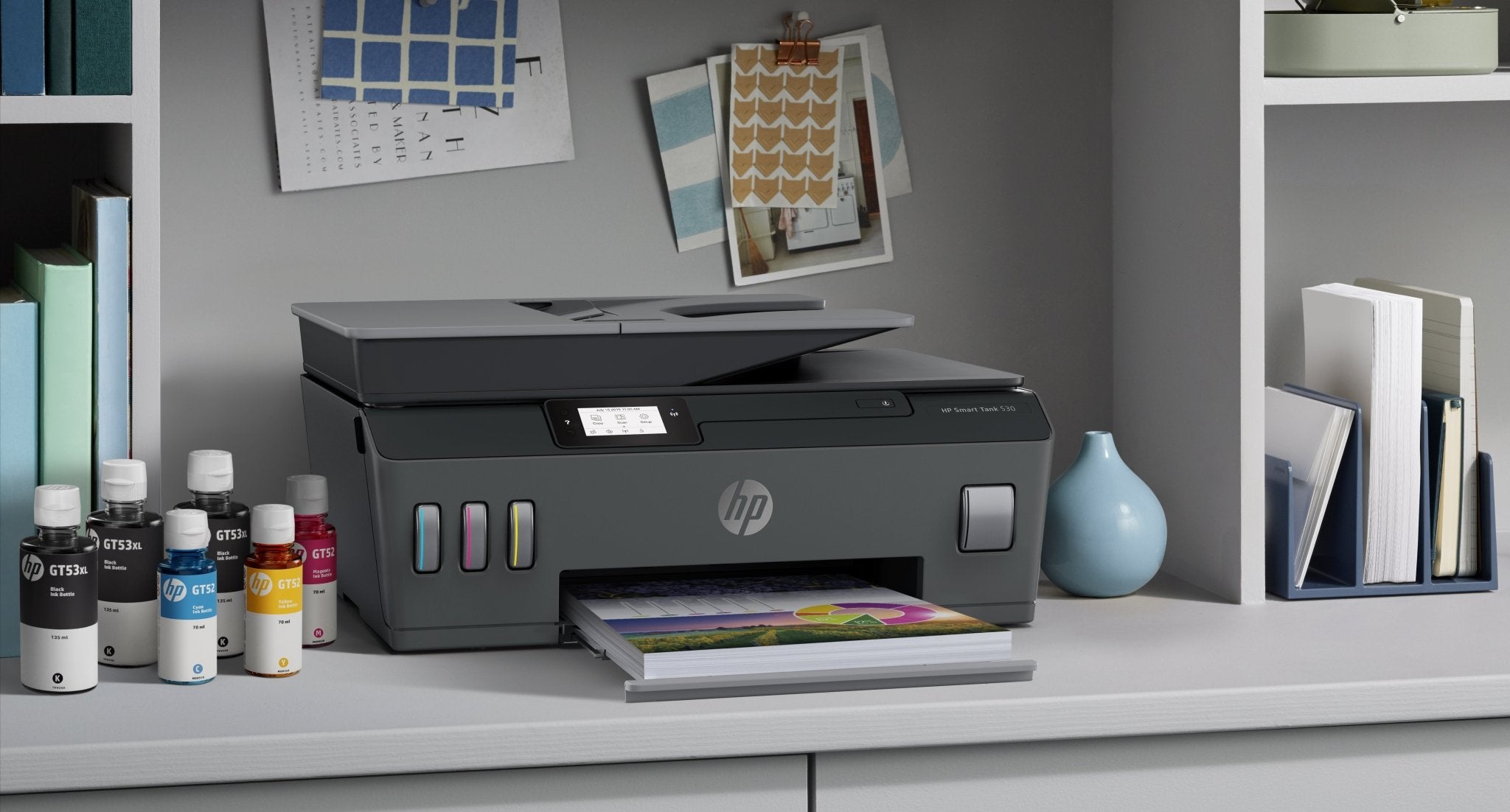 HP Smart Tank 530 Wireless All-in-One Thermische inkjet A4 4800 x 1200 DPI 11 ppm Wifi 4SB24ABEW - Compridis