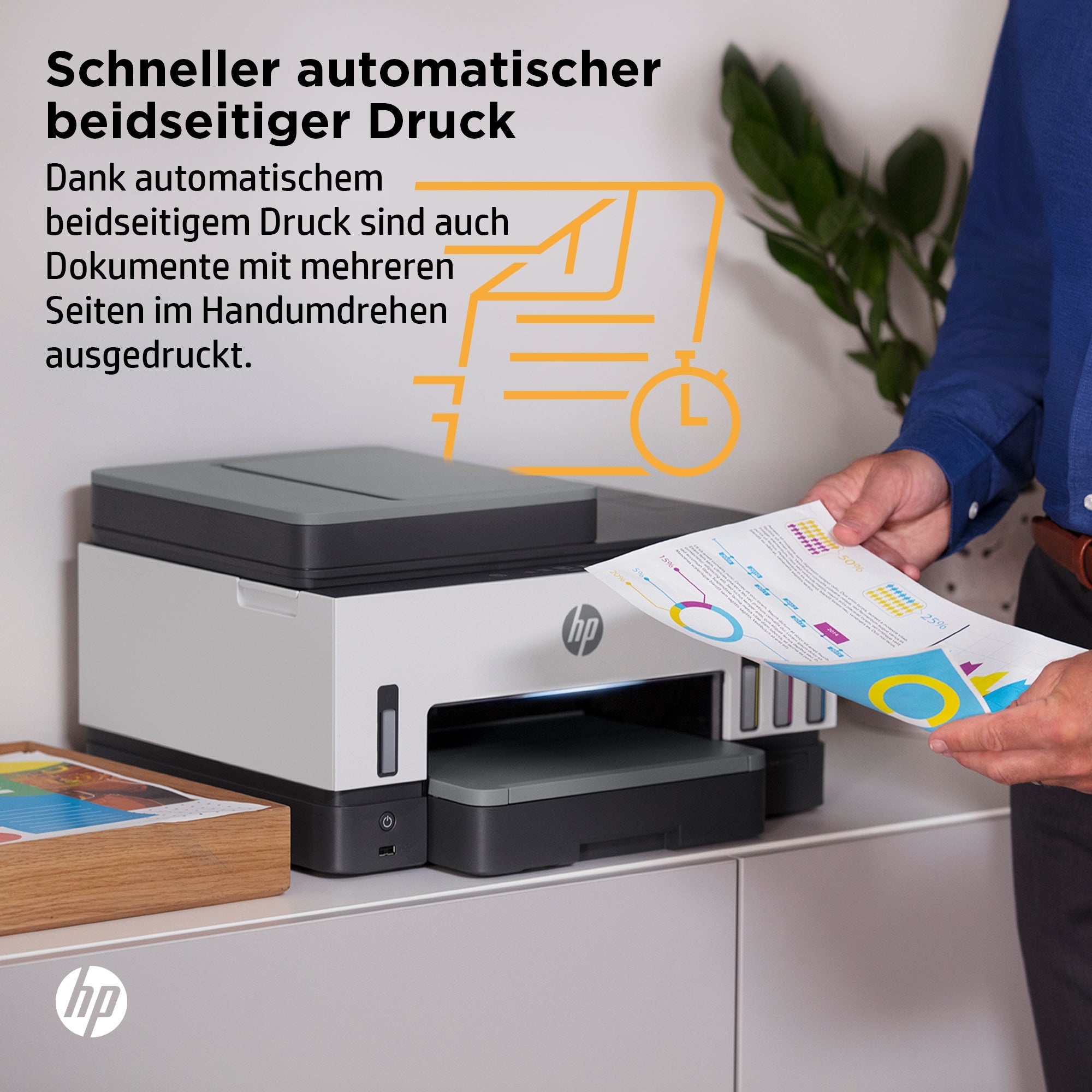 HP Smart Tank 7605 Draadloos All - in - One Kleur Printer, Dubbelzijdig printen; Kopieerapparaat, Scanner 28C02ABHC - Compridis