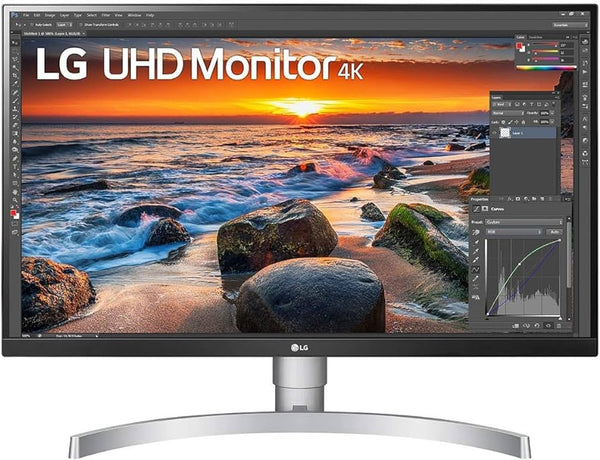 LG 27UN83A-W 27 Zoll UHD 4K IPS Monitor inklusive Ständer von LG Ultragear 27UN83A-W-QPv01 