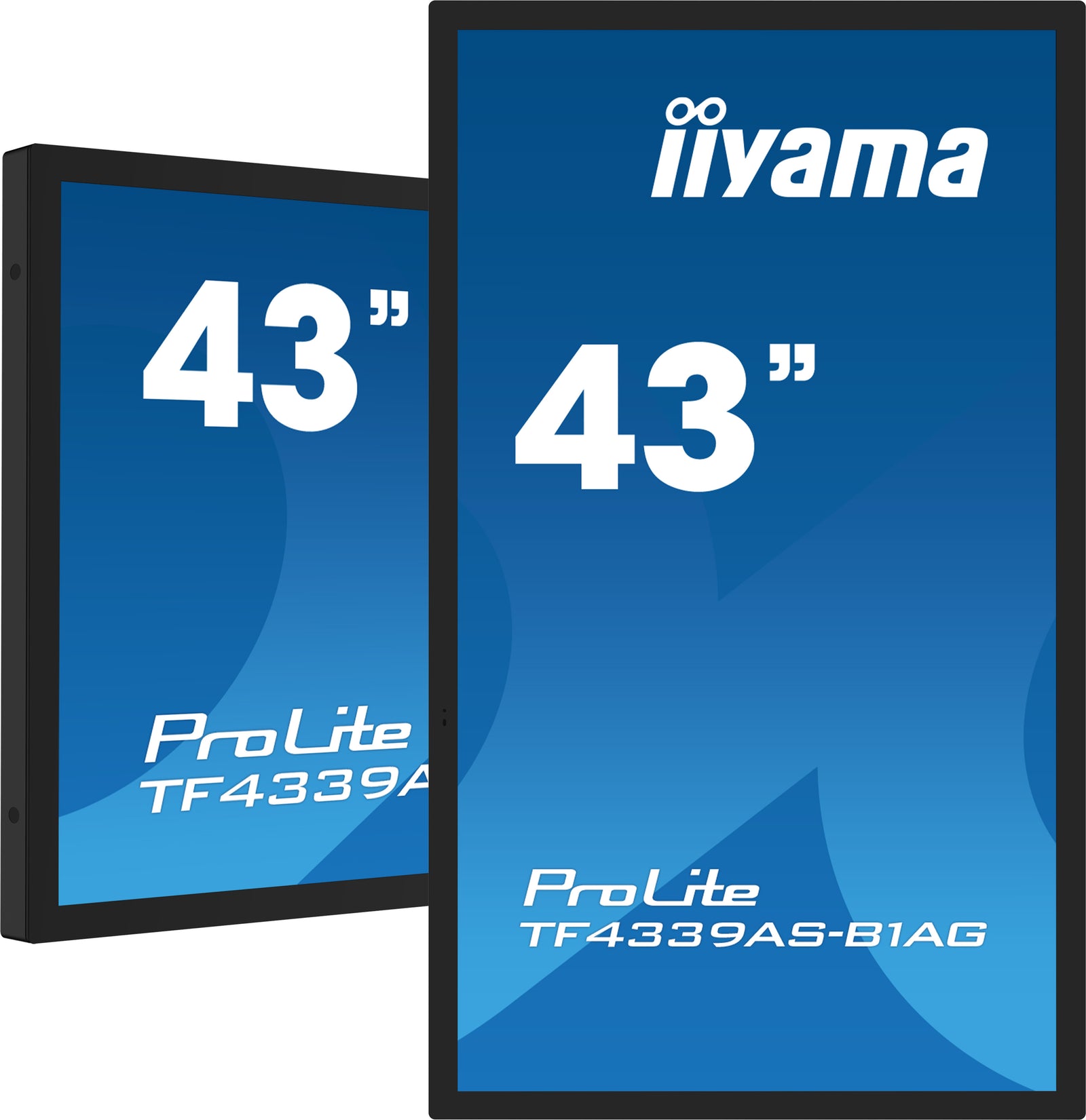 IIYAMA 43" gelijmde pcap anti-reflecterende rand zonder 40 TF4339AS-B1AG