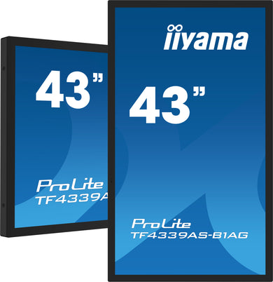 IIYAMA 43" gelijmde pcap anti-reflecterende rand zonder 40 TF4339AS-B1AG