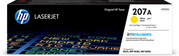 Cartouche de toner LaserJet authentique jaune HP 207A