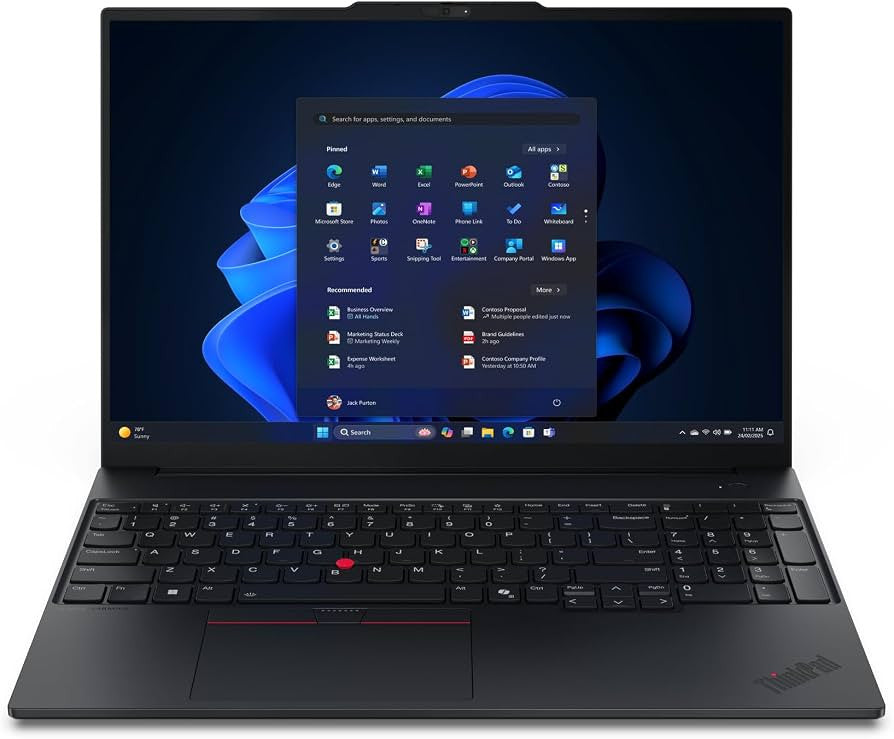 LENOVO ThinkPad E16 Gen 3 Ultra 7 255H 32 GB 1 TB 16″ W11P QWERTY USA 0198158316590