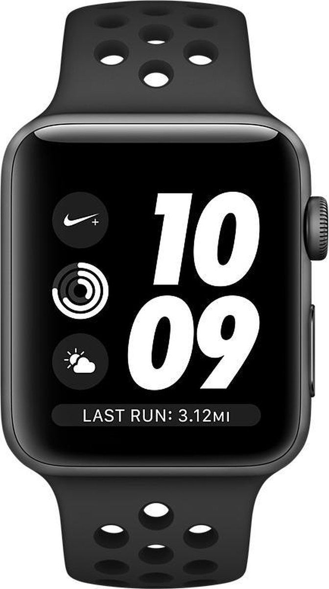 Apple Watch Nike+ OLED 42 mm Numérique 312 x 390 pixels Écran tactile Argent Wifi GPS (satellite) MQL32ZD/A