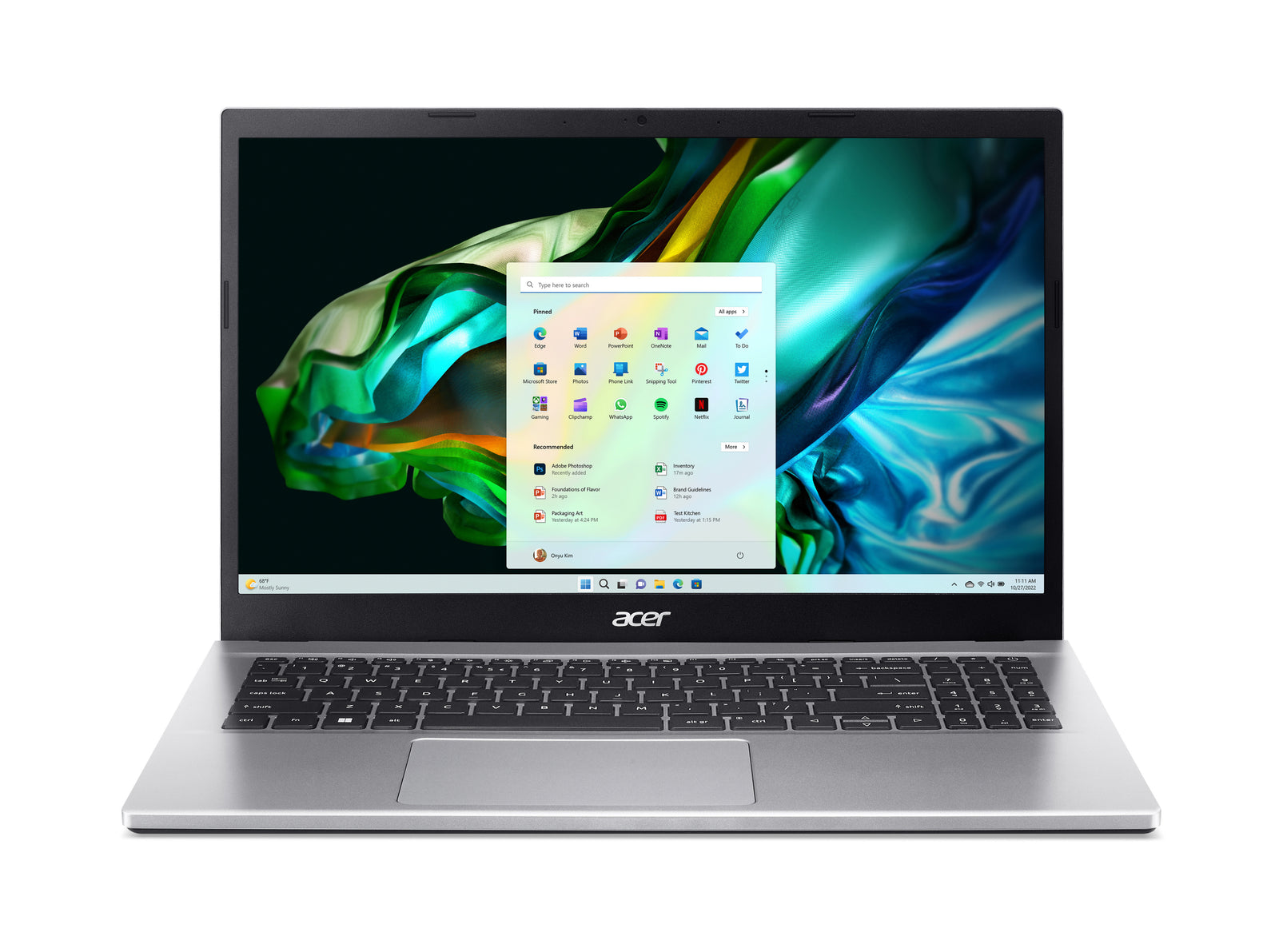 ACER Aspire A315-44P 15.6" AMD Ryzen 5 5500U 8GB 512GB QWERTY US NX.KSJEH.00V