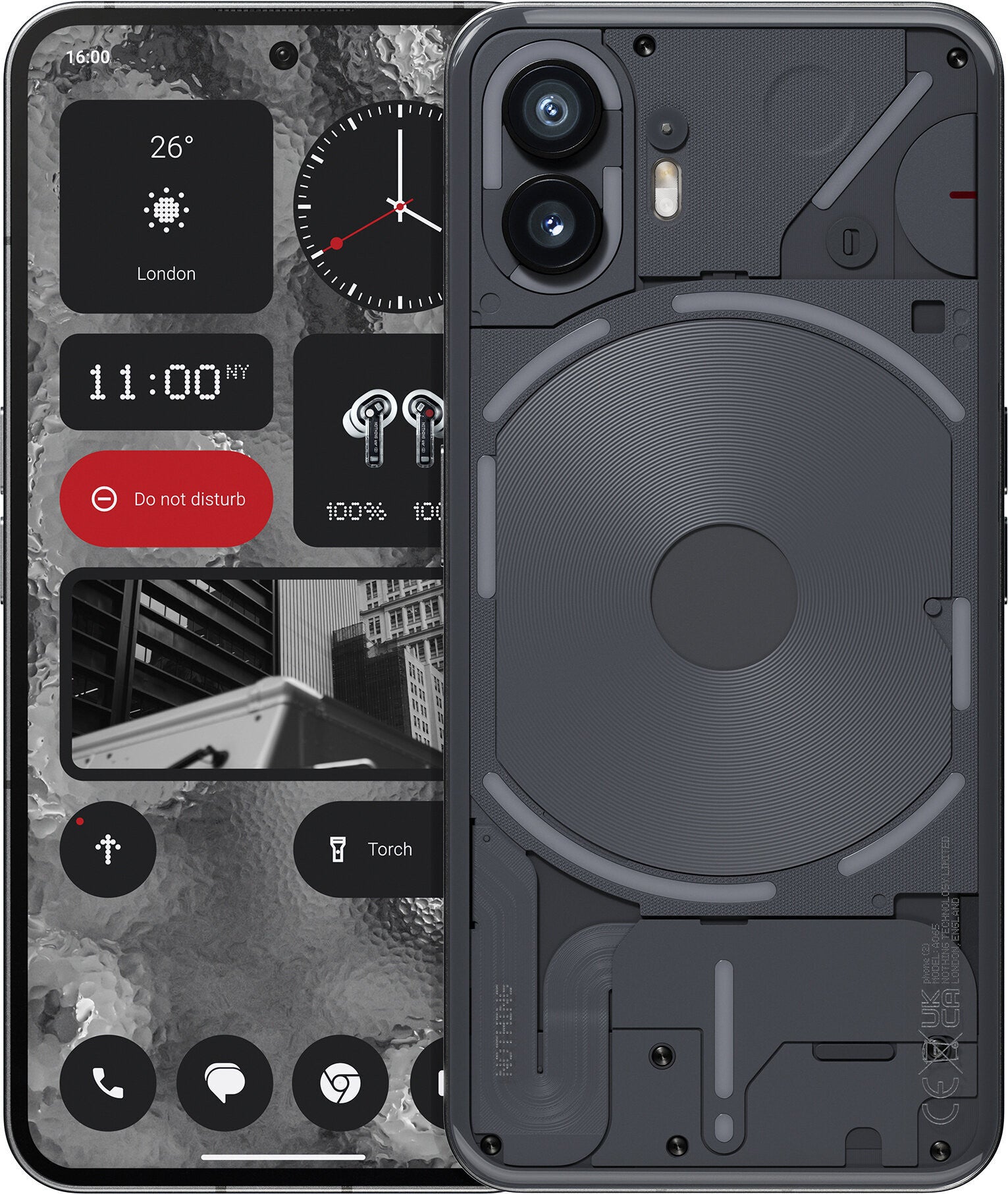 NOTHING Telefoon (2) 12GB RAM 512GB opslag Zwart A10400027