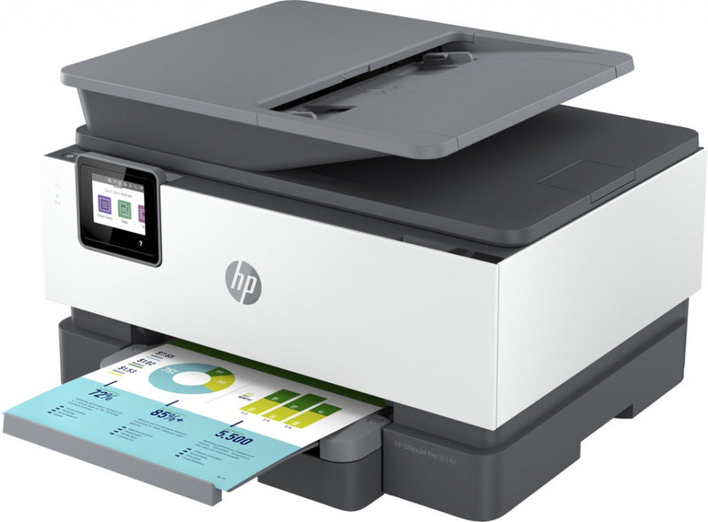 HP OfficeJet Pro HP 9014e All-in-One-printer, Kleur, Printer voor Kleine kantoren, Printen, kopiëren, scannen, faxen, HP+; Geschikt voor HP Instant Ink; Automatische documentinvoer; Dubbelzijdig printen