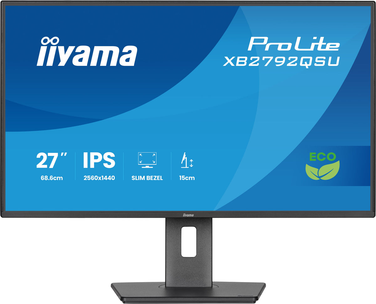 IIYAMA ProLite XB2792QSU-B1 27” QHD IPS Business Monitor – Zwart