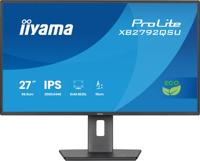 IIYAMA ProLite XB2792QSU-B1 27” QHD IPS Business Monitor – Zwart