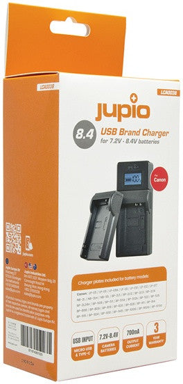 Jupio LCA0038 oplader voor mobiele apparatuur Digitale camera Zwart USB Binnen