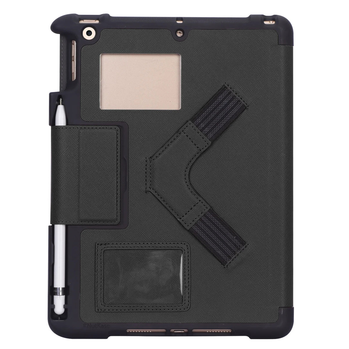 NutKase NK BumpKase met stylushouder voor iPad NKLG612 (zwart) NK114B-EL-SHM-CS-NKLG612
