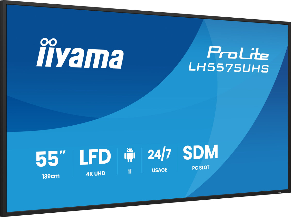 IIYAMA LH5575UHS-B2AG 55″ 4K UHD IPS Digital Signage Display 500 cd/m²
