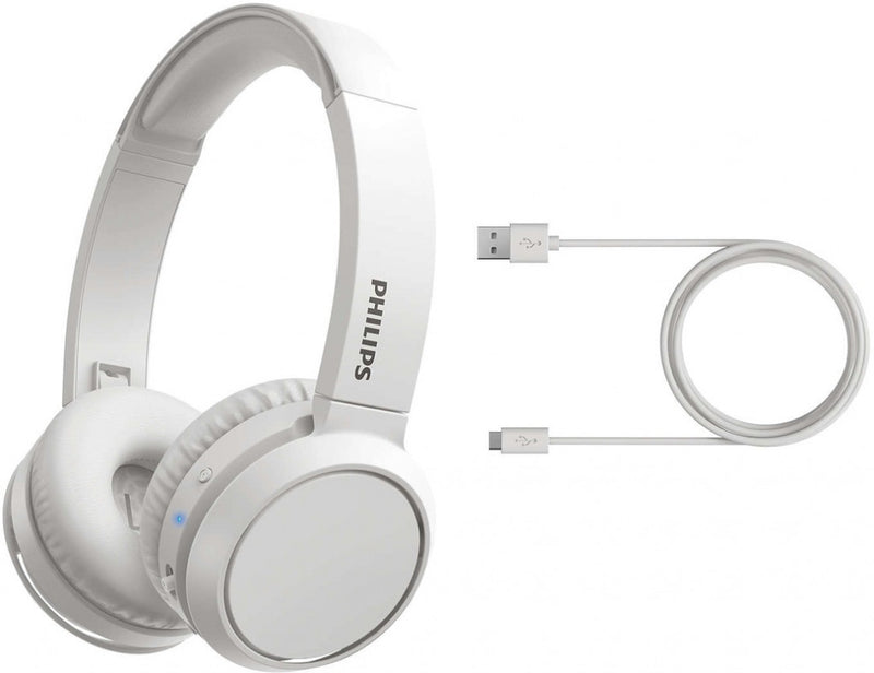 Philips 4000-Serie TAH4205WT/00 Kopfhörer/Headset Kabelloser Kopfbügel Anrufe/Musik USB Typ-C Bluetooth Weiß