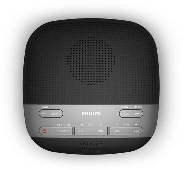 Philips TAR3505/12 Radio-réveil Numérique Noir, Gris