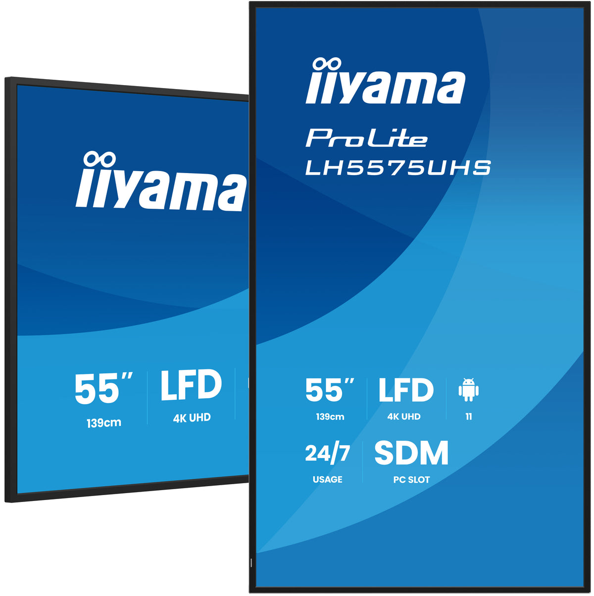 IIYAMA LH5575UHS-B2AG 55″ 4K UHD IPS Digital Signage Display 500 cd/m²