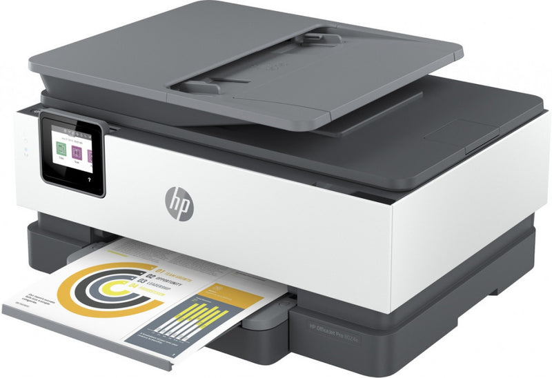 HP OfficeJet Pro HP 8024e All-in-One-printer, Kleur, Printer voor Home, Printen, kopiëren, scannen, faxen, HP+; Geschikt voor HP Instant Ink; Automatische documentinvoer; Dubbelzijdig afdrukken