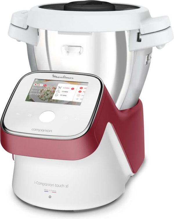 Moulinex i-Companion Touch XL YY4619FG kokende keukenmachine 4,5 l Rood, Roestvrijstaal, Wit