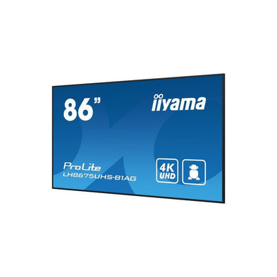 iiyama LH8675UHS - B1AG beeldkrant Digitale signage flatscreen 2,17 m (85.6") LCD Wifi 500 cd/m² 4K Ultra HD Zwart Type processor Android 11 24/7 LH8675UHS - B1AG - Compridis