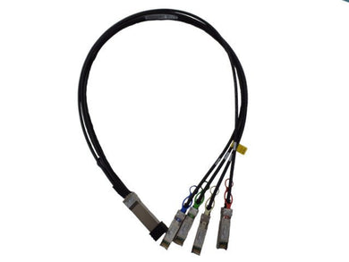 HPE 100GbE QSFP28 to 4x25GbE SFP28 1m Direct Attach Copper Cable InfiniBand en Glasvezelkabel 4x SFP28 Zwart Q9S72A - Compridis