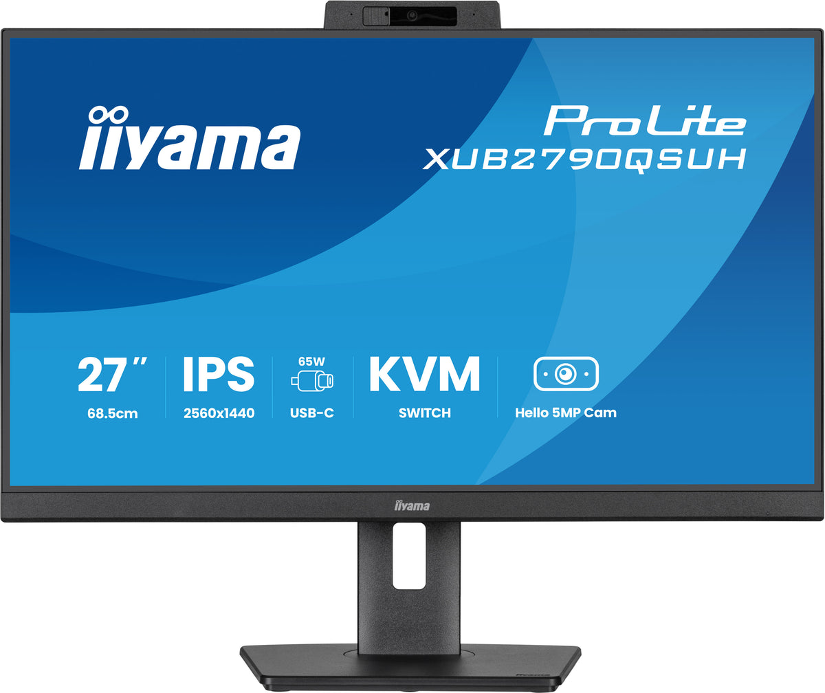 IIYAMA ProLite XUB2790QSUH-B2 27″ IPS QHD 100 Hz USB-C Zwart