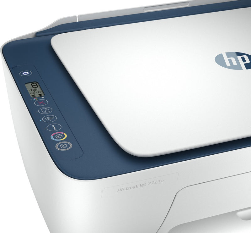 HP HP Deskjet 2721e All-in-One-Drucker, Farbe, Drucker für Zuhause, Drucken, Kopieren, Scannen, kabellos; HP+; Geeignet für HP Instant Ink; Drucken Sie von einem Telefon oder Tablet aus