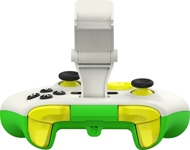 Manette de jeu RiotPWR ESL vert, blanc, jaune Lightning manette de jeu iOS