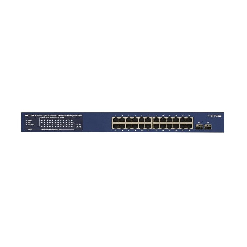 NETGEAR 24P GE PoE+ slimme schakelaar GS724TPP-300EUS