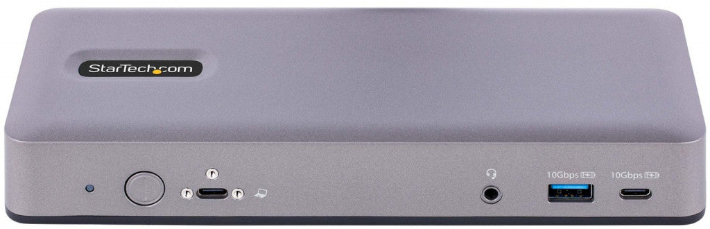 StarTech.com USB-C Docking Station, Multi Monitor USB-C Dock, HDMI/DP/DP Alt-mode, 3x 4K30 / 2x 4K60, 7-Port USB Hub, 60W Power Delivery, GbE, 3.5mm Audio, Works With Chromebook Certified DK31C3MNCRUE