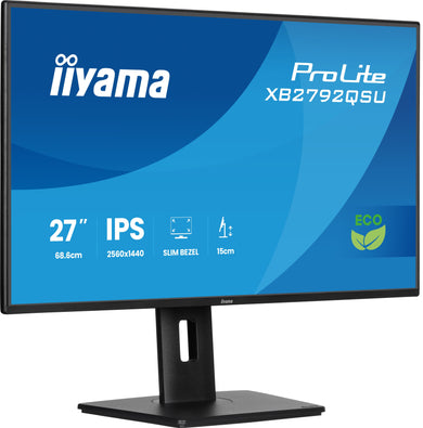 IIYAMA ProLite XB2792QSU-B1 27” QHD IPS Business Monitor – Zwart