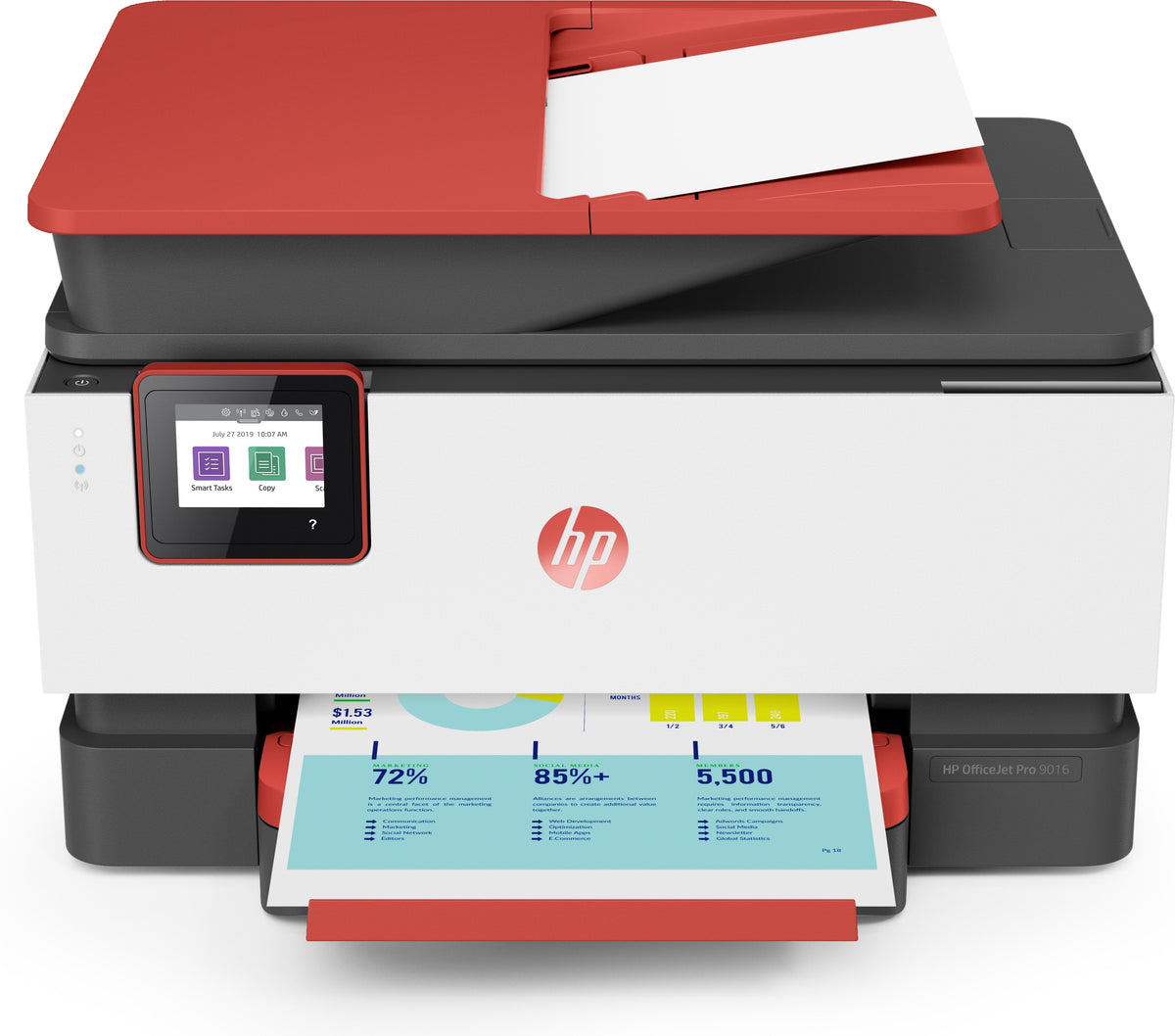 HP OfficeJet Pro 9016 All-in-One – 22 ppm zwart / 18 ppm kleur + automatische duplex