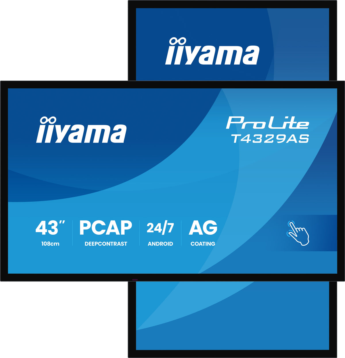 IIYAMA ProLite T4329AS-B1AG 43″ 4K PCAP Touch All-in-One – Zwart